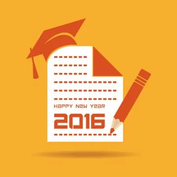 Creative New Year 2016 design stock vector Stock Illustration