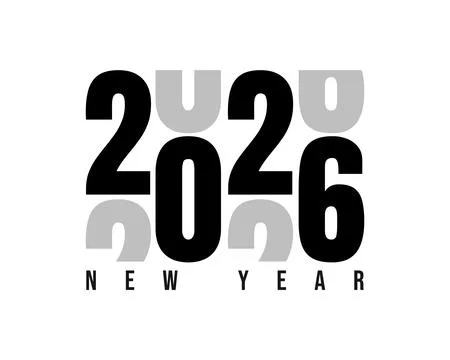 Creative New year design 2026 Stock Illustration