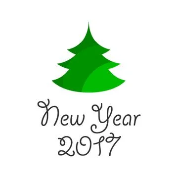 Creative New year tree Stock Illustration
