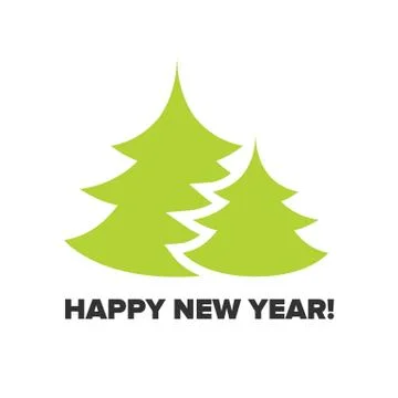 Creative New year tree Stock Illustration