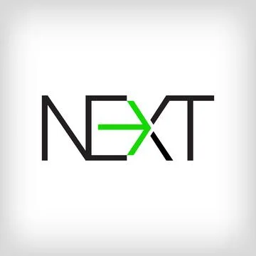 Creative NEXT logotype design. Vector. Stock Illustration