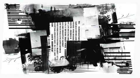 Creative Noisy Grunge Texture Layer Stock Footage 293473502