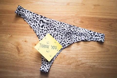 Creative note stylish underwear a fun gift idea for any occasion Stock Photos