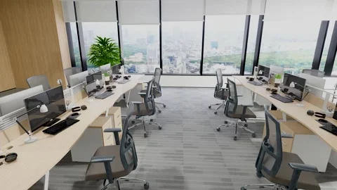 Creative office, Modern Office Space Stock Footage 253993329