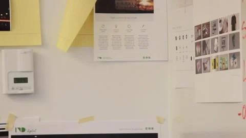 Creative office wall Stock Footage 278011798