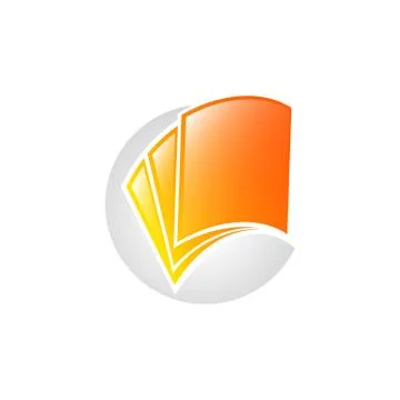 Creative open book logo vector, Book color logo, School books, Education book Illustrazione stock