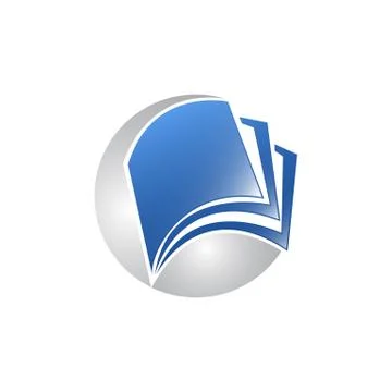 Creative open book logo vector, Book color logo, School books, Education book Stock Illustration