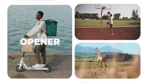 Creative Opener After Effects stock