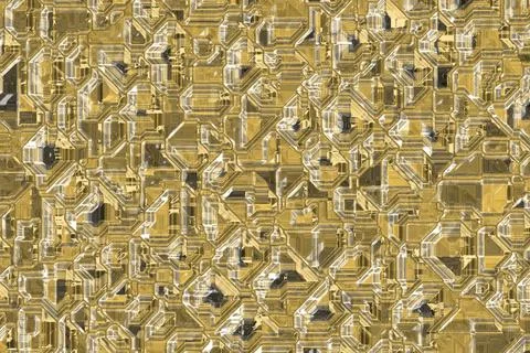 Creative orange techno computer template digital graphics background Illustrazione stock