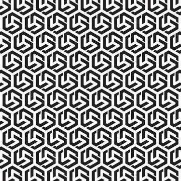 Creative, original hexagonal tile design. Vector Stock Illustration