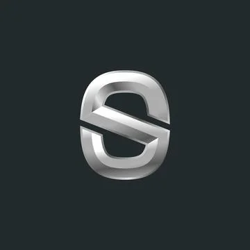 Creative original S letter logo design, vector Illustrazione stock