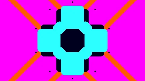 Creative ornament background fast transforming lines and shapes, trance effect Stock Footage 273983895
