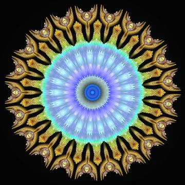Creative ornamental design on black background 스톡 일러스트