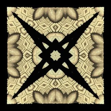 Creative ornamental design on black background Stock-Illustration