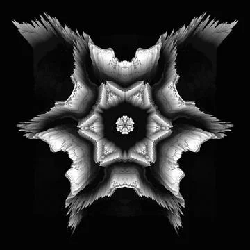 Creative ornamental design on black background Stock-Illustration