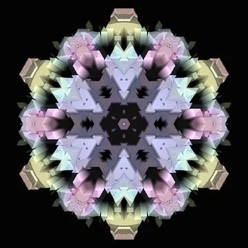 Creative ornamental design on black background Illustrazione stock