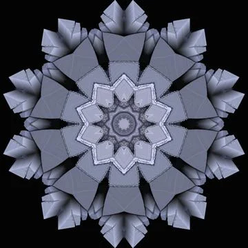 Creative ornamental design on black background Stock Illustration
