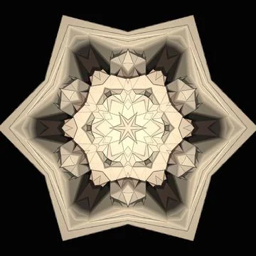Creative ornamental design on black background Stock-Illustration