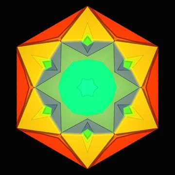 Creative ornamental design on black background Stock-Illustration