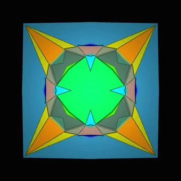 Creative ornamental design on black background 스톡 일러스트