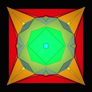 Creative ornamental design on black background Stock-Illustration