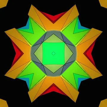 Creative ornamental design on black background Illustrazione stock