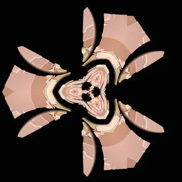 Creative ornamental design on black background Stock-Illustration