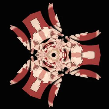 Creative ornamental design on black background Stock-Illustration