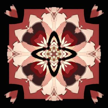 Creative ornamental design on black background Stock-Illustration