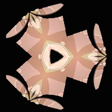 Creative ornamental design on black background Stock-Illustration