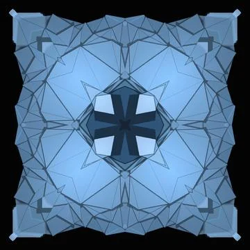 Creative ornamental design on black background 스톡 일러스트