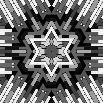 Creative Ornamental Grey Pattern Creative Ornamental Grey Pattern. Geometr... 스톡 사진