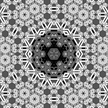 Creative Ornamental Grey Pattern Creative Ornamental Grey Pattern. Geometr... Foto stock
