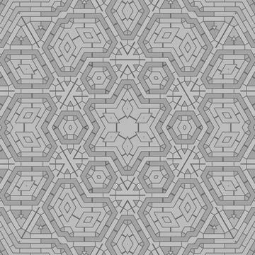 Creative Ornamental Grey Pattern Creative Ornamental Grey Pattern. Geometr... Stock Photos