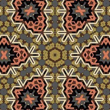 Creative Ornamental Mosaic Pattern Creative Ornamental Mosaic Pattern. Geo... Stock Photos