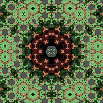 Creative Ornamental Mosaic Pattern Illustrazione stock