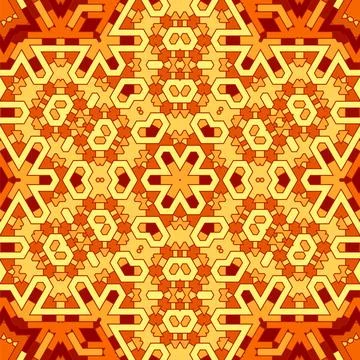Creative Ornamental Orange Pattern Creative Ornamental Orange Pattern. Geo... Stock Photos