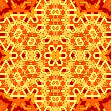 Creative Ornamental Orange Pattern Stock Illustration