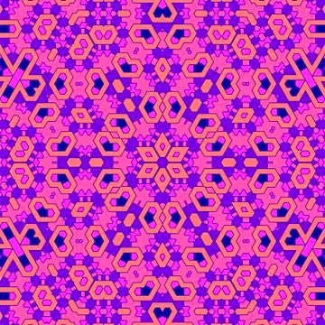 Creative Ornamental Pink Pattern Illustrazione stock