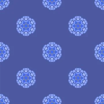 Creative Ornamental Seamless Blue Pattern Creative Ornamental Seamless Blu... Stock Photos