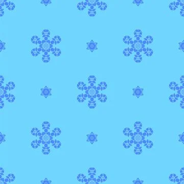 Creative Ornamental Seamless Blue Pattern Creative Ornamental Seamless Blu... Stock Photos