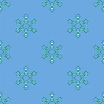 Creative Ornamental Seamless Blue Pattern Creative Ornamental Seamless Blu... Foto stock