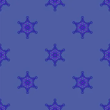 Creative Ornamental Seamless Blue Pattern Creative Ornamental Seamless Blu... Stock Photos