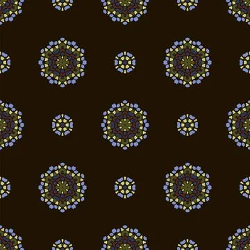 Creative Ornamental Seamless Dark Pattern Creative Ornamental Seamless Dar... Stock Photos