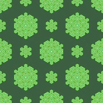 Creative Ornamental Seamless Green Pattern Creative Ornamental Seamless Gr... 스톡 사진