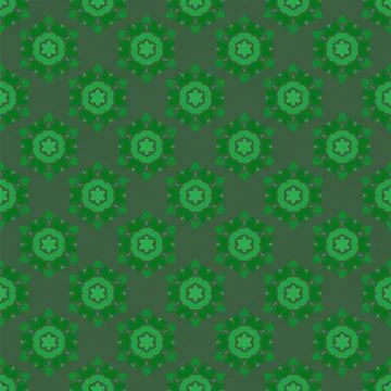 Creative Ornamental Seamless Green Pattern Creative Ornamental Seamless Gr... Foto stock