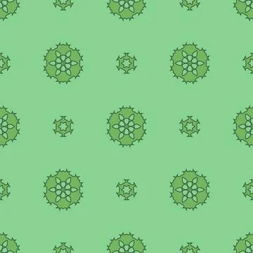 Creative Ornamental Seamless Green Pattern Creative Ornamental Seamless Gr... Stock Photos
