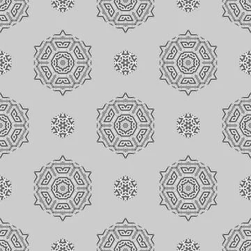 Creative Ornamental Seamless Grey Pattern Creative Ornamental Seamless Gre... Stock Photos