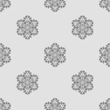 Creative Ornamental Seamless Grey Pattern Creative Ornamental Seamless Gre... Stock Photos