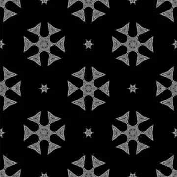 Creative Ornamental Seamless Grey Pattern Creative Ornamental Seamless Gre... Stock Photos
